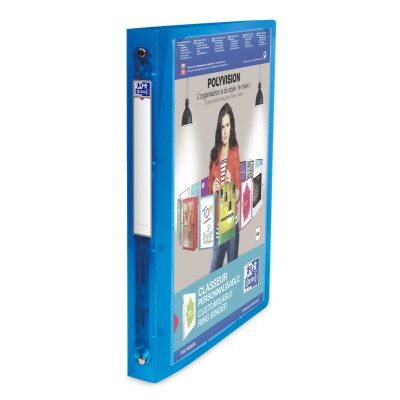 CLASSEUR OXFORD POLYVISION A4 D30 4AN -O PP TRSL BLEU