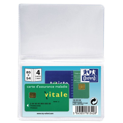 ETUI 4 CARTES PVC200 INCOLORE