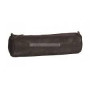 FOURRE-TOUT ROND OXFORD CUIR HUILE NOIR