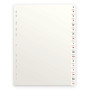 INTERCALAIRES ALPHABETIQUES A4 18 POSITIONS CARTE 160G ASSORTI