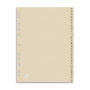 INTERCALAIRES ALPHABETIQUES A4 26 POSITIONS CARTE FORTE 240G BEIGE