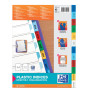 INTERCALAIRES MENSUEL A4 12 POSITIONS PP 12/100 ASSORTI