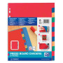 INTERCALAIRES NEUTRES A4+ 12 POSITIONS CARTE LUSTREE 225G ASSORTI