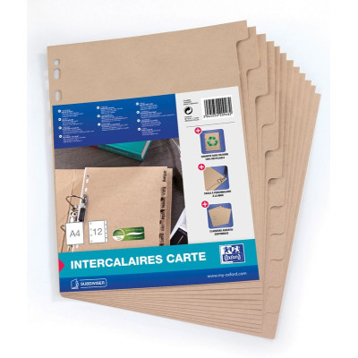INTERCALAIRES NEUTRES TOUAREG A4 12 POSITIONS BEIGE