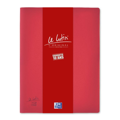 PROTEGE-DOCS OXFORD LE LUTIN A4 30POCH PVC ROUGE CERISE