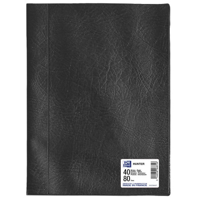 PROTEGE-DOCS OXFORD HUNTER A4 PVC/PP 40POCH NOIR