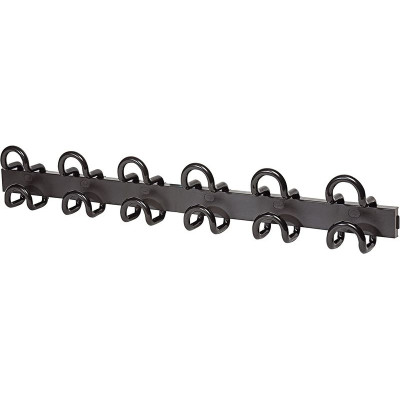 PATERE FIL MULTIPLE NOIR 6 DOUBLES ACCROCHES