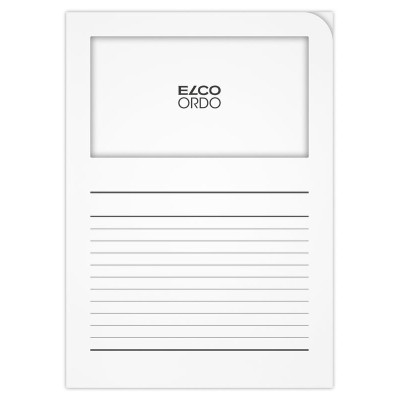 100 POCHETTE COIN A FENETRE ELCO ORDO 22x31  120G BLANC