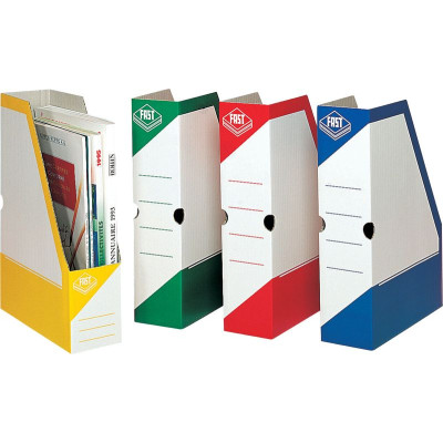 25 PORTE-REVUE FAST 33X25 DOS 8 CARTON FOND MANUEL BLEU