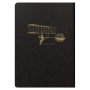 Flying Spirit Black carnet brochure cousue 14,8x21cm 192p ligné motifs assortis