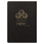 Flying Spirit Black carnet brochure cousue 14,8x21cm 192p ligné motifs assortis