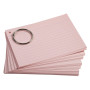 50 Flashcards bristol A6 lignées 5 ass.
