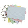 50 Flashcards bristol A6 lignées 5 ass.