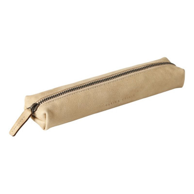 Flying Spirit trousse cuir vieilli Beige Mini 19x4x2,5cm