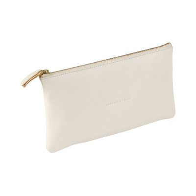 Flying Spirit trousse cuir Blanc Plate 22x11cm