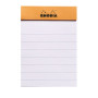 Bloc agrafé Rhodia ORANGE N°10 5,2x7,5cm 80f ligné 80g