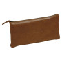 Flying Spirit trousse cuir glacé Cognac Plate 22x11cm