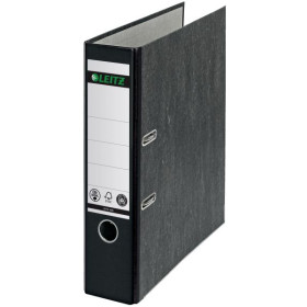 Classeur a levier 180° dos 80 mm, Leitz classique marbre, Noir