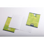 8000 PELLICULE, Cahier piqué 17x22 32p séyès agrandi 3mm 90g