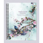 Sakura dream, Carnet perpétuel rembordé rigide, reliure intégrale, A5 - 14,8 x 2