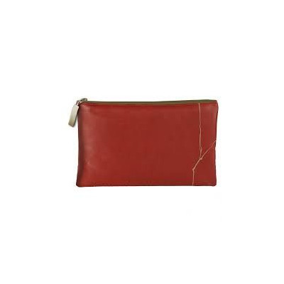 Kenzo Takada Maiko, Trousse plate en cuir 22 x 1 x 14 cm