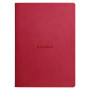 Rhodiarama piqûre textile COQUELICOT A5 64p ligné papier ivoire 90g