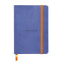 Rhodiarama carnet souple SAPHIR A6 144p dot pap. ivoire 90g ferm. élast.