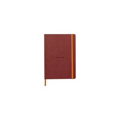 Rhodiarama carnet souple NACARAT A5 160p ligné pap. ivoire 90g ferm. élast.