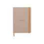 Rhodiarama carnet souple TOUCHE DE ROSE A5 160p ligné pap. ivoire 90g ferm. élas