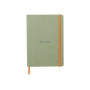 Rhodiarama carnet souple CÉLADON A5 160p dot pap. ivoire 90g ferm. élast.