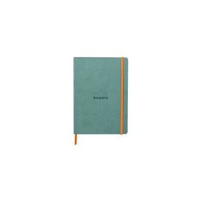 Rhodiarama carnet souple EAU A5 160p dot papier ivoire 90g ferm. élast.