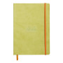 Rhodiarama carnet souple ANIS A5 160p dot pap. ivoire 90g ferm. élast.