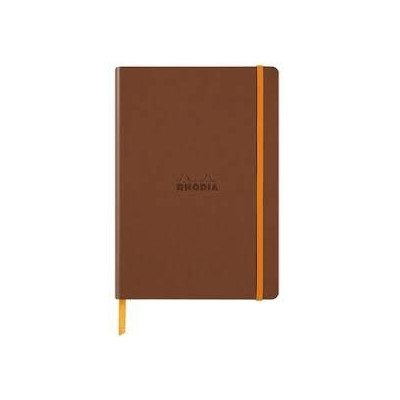 Rhodiarama carnet souple CUIVRE A5 160p dot pap. ivoire 90g ferm. élast.