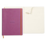 Rhodiarama cahier souple LILAS A4+ 160p ligné papier ivoire 90g