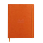 Rhodiarama cahier souple TANGERINE A4+ 160p ligné papier ivoire 90g
