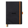 Rhodiarama Goalbook souple NOIR A5 240p Q.5x5 papier ivoire 90g