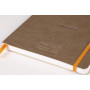 Rhodiarama Meeting TAUPE A5+ 160p microperf. pap. blanc 90g +élast. +p-stylo