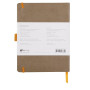Rhodiarama Meeting TAUPE A5+ 160p microperf. pap. blanc 90g +élast. +p-stylo
