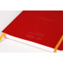 Rhodiarama Meeting COQUELICOT A5+ 160p mcrprf pap blanc 90g +élastique +porte-st