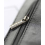 Rhodia ePURE BLACK trousse plate cuir véritable 22x8,5cm