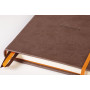 Rhodiarama Goalbook remb.rigide CHOCOLAT A5 240p dot papier blanc 90g