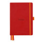 Rhodiarama Goalbook remb.rigide COQUELICOT A5 240p dot papier blanc 90g