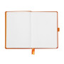 Rhodiarama Goalbook remb.rigide TANGERINE A5 240p dot papier blanc 90g