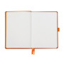 Rhodiarama Goalbook remb.rigide TANGERINE A5 240p dot papier blanc 90g
