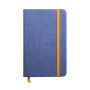 Rhodiarama carnet RR 9x14cm SAPHIR 192p ligné pap. ivoire 90g ferm. élast.