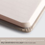 Rhodiarama carnet RR A5 BEIGE 192p ligné pap. ivoire 90g ferm. élast.