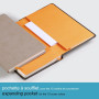 Rhodiarama carnet RR A5 TURQUOISE 192p ligné pap. ivoire 90g ferm. élast.