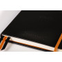 Rhodiarama Goalbook remb.rigide BLACK A5 240p dot papier ivoire 90g