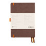 Rhodiarama Goalbook remb.rigide CHOCOLAT A5 240p dot papier ivoire 90g
