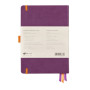 Rhodiarama Goalbook remb.rigide VIOLET A5 240p dot papier ivoire 90g